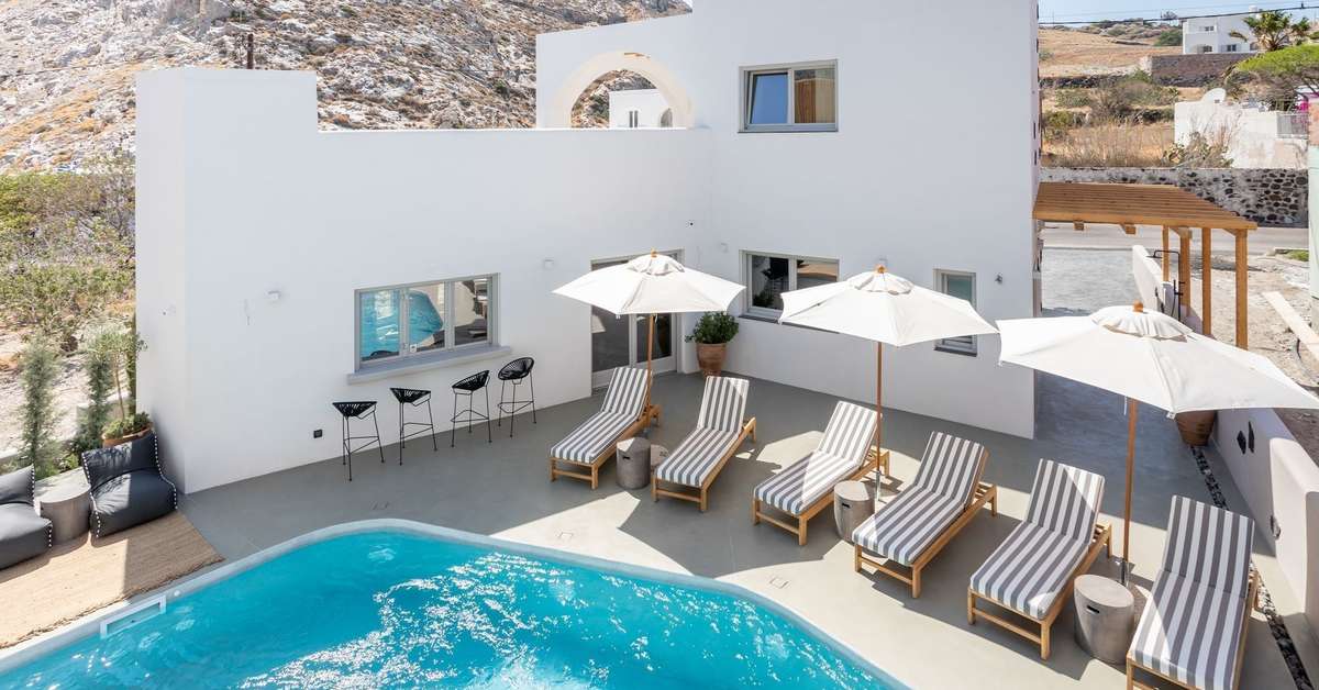 Een foto van het zwembad bij Aegean Gem