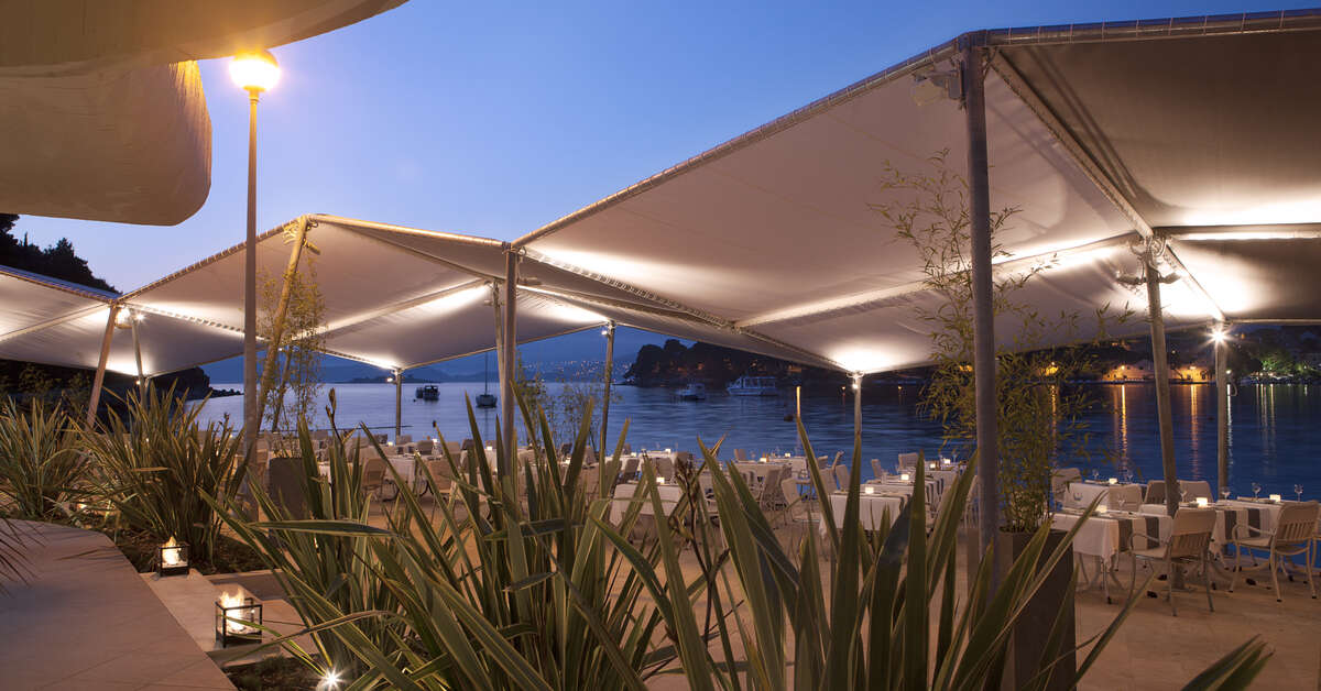 Ein Foto von der Außenansicht des Hotel Croatia Cavtat