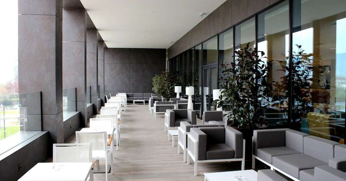 Een foto van het interieur van Premium Chaves Aquae Flaviae