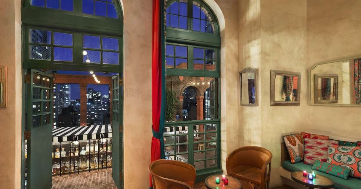 Een foto van het interieur van Pod 39 Hotel