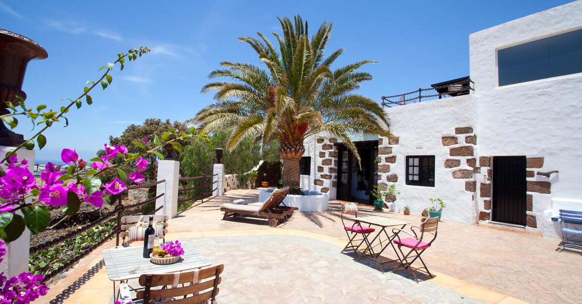 Een foto van het terras bij Casa de Hilario