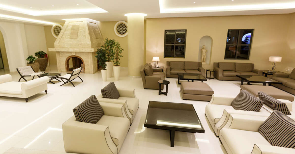 Een foto van het interieur van Lindos Village Resort & Spa