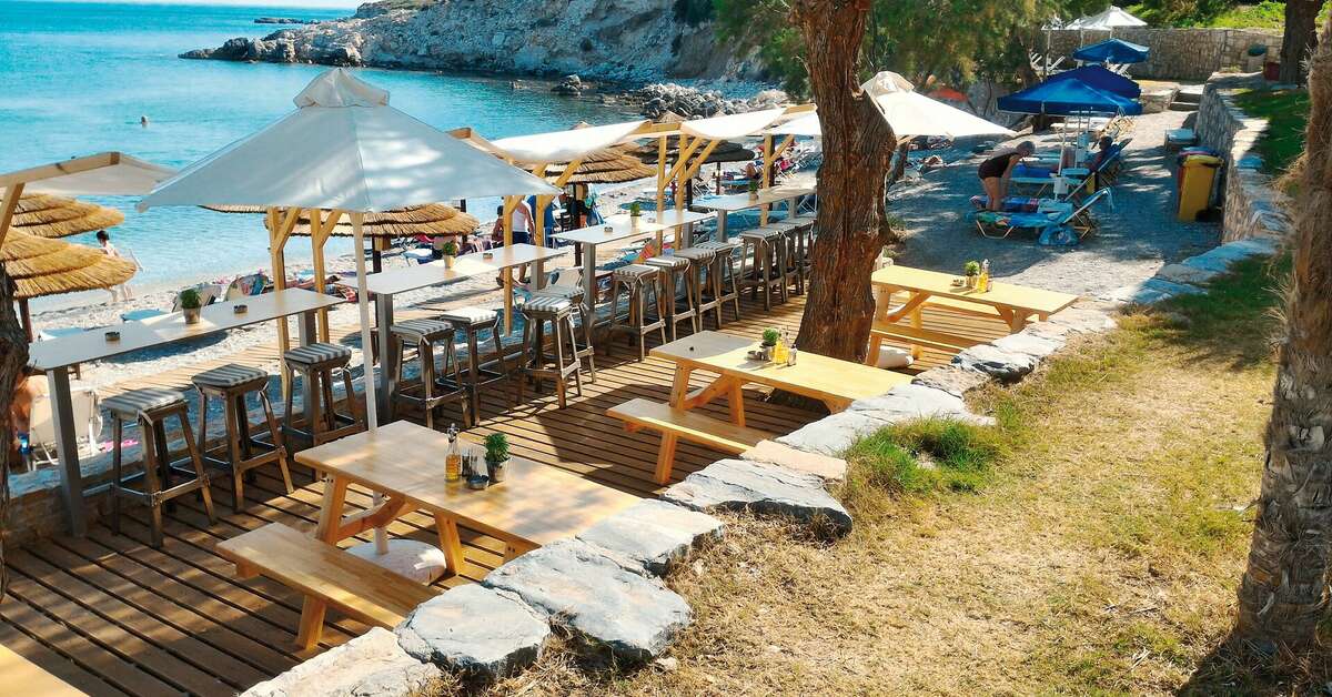 Een foto van de faciliteiten bij Glicorisa Beach Hotel