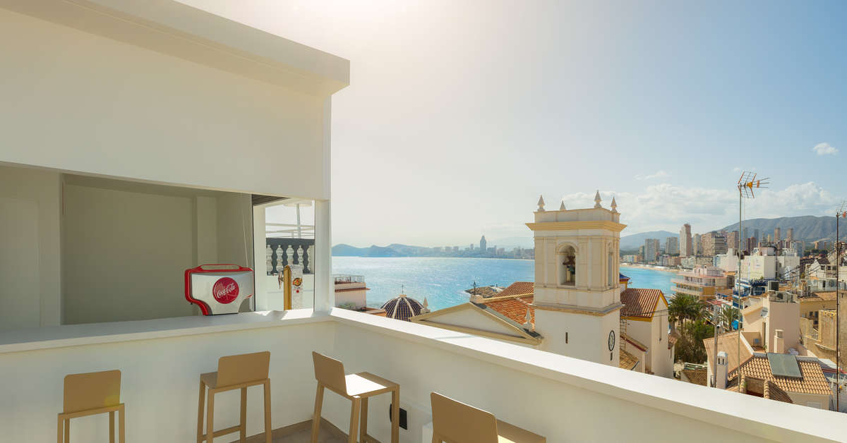 Ein Foto von der Terrasse im RH Canfali
