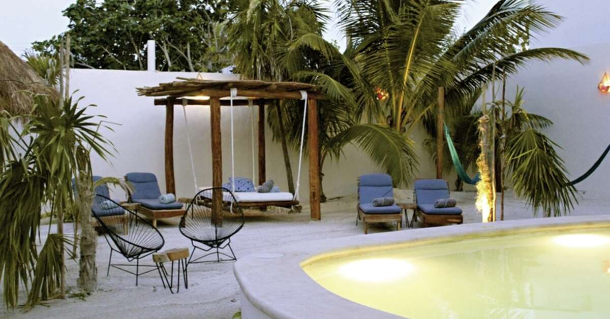 Ein Foto vom Pool im Tierra Mia Hotel Boutique