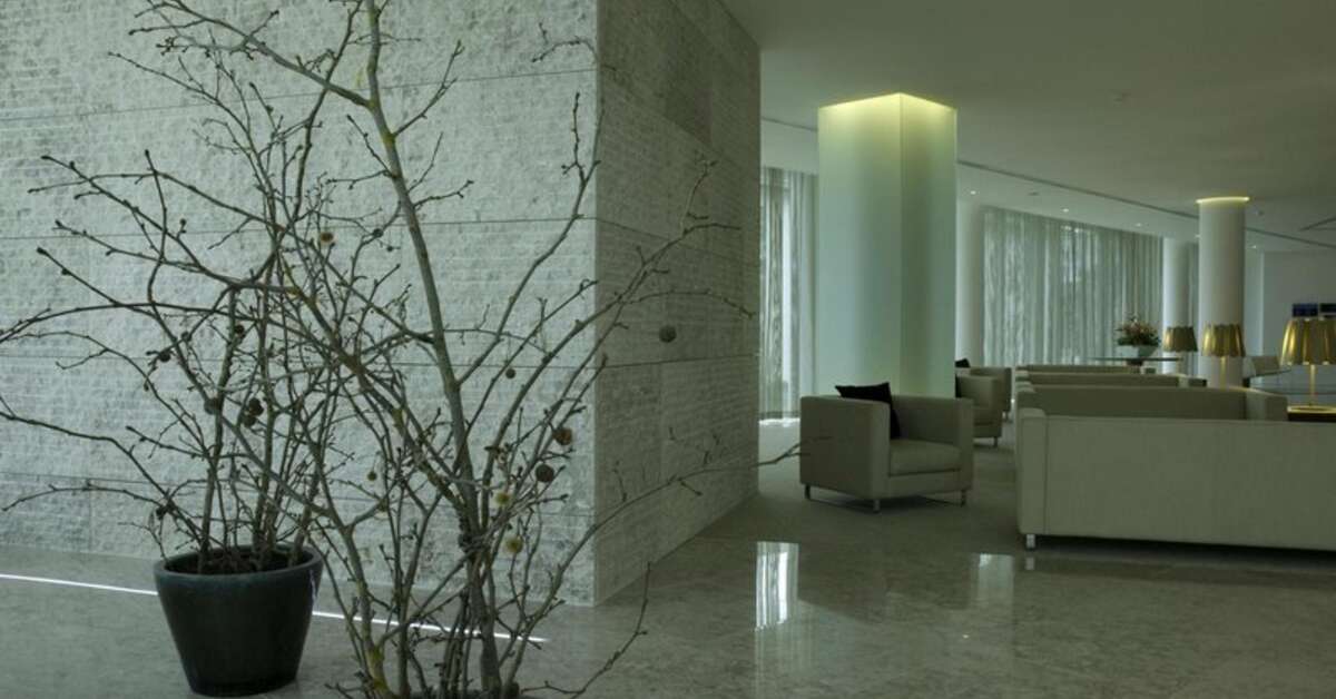 Een foto van het interieur van Hotel Santa Maria