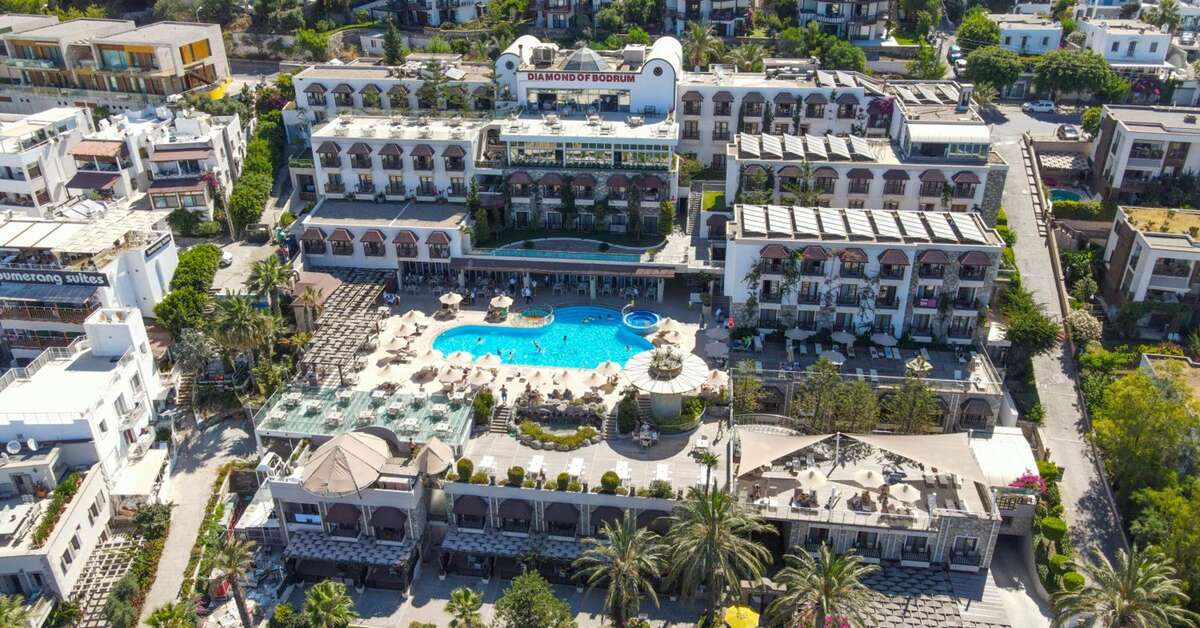 Een foto van het zwembad bij Diamond of Bodrum