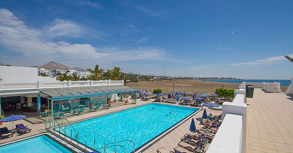 Ein Foto vom Pool im Hotel Las Costas
