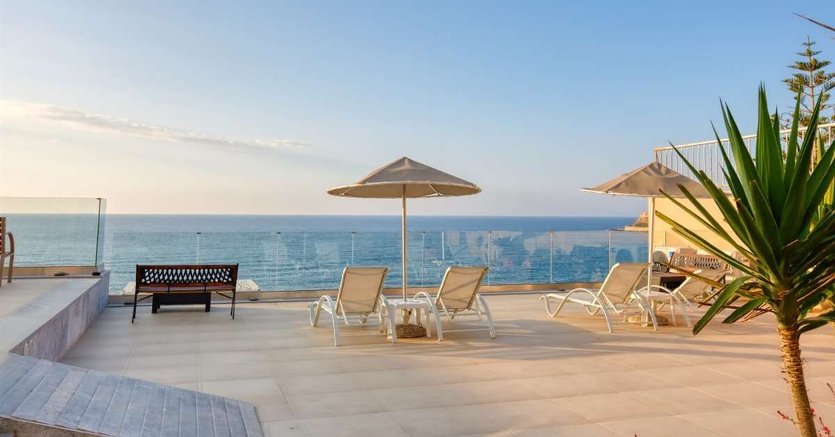Een foto van het terras bij Hotel Archipelagos