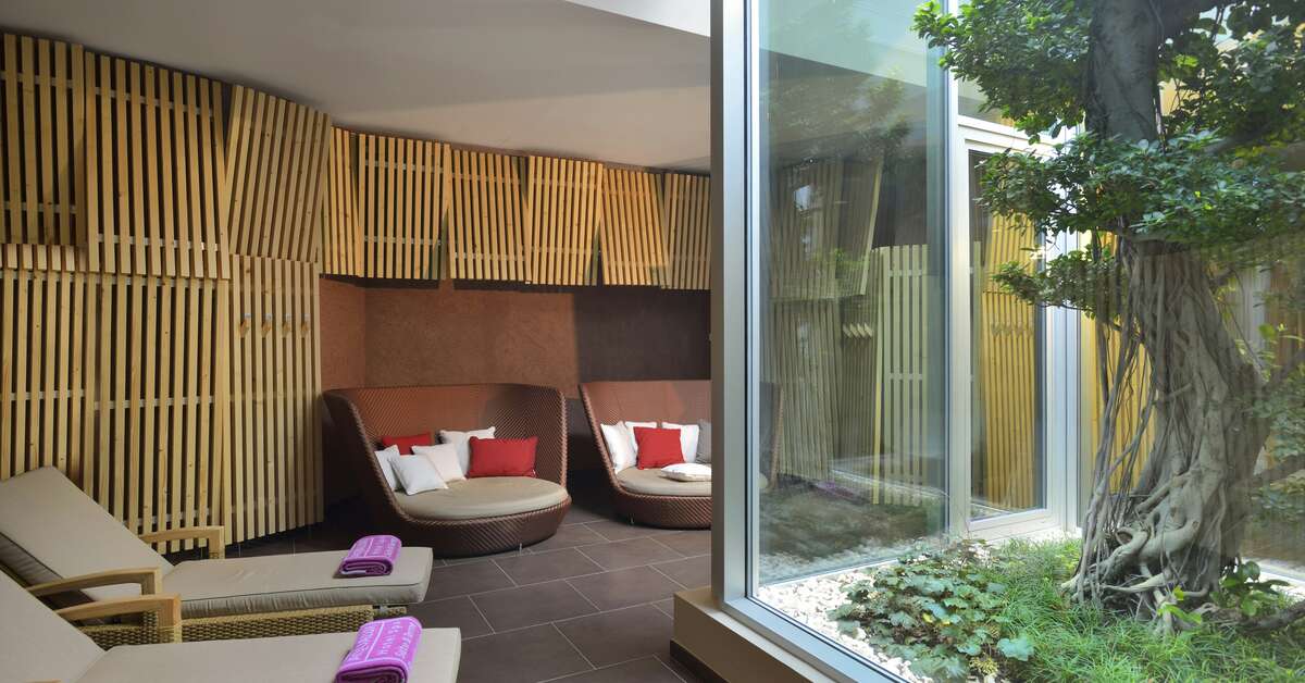 Ein Foto von den Einrichtungen im Aqualux Hotel Spa Suite & Terme