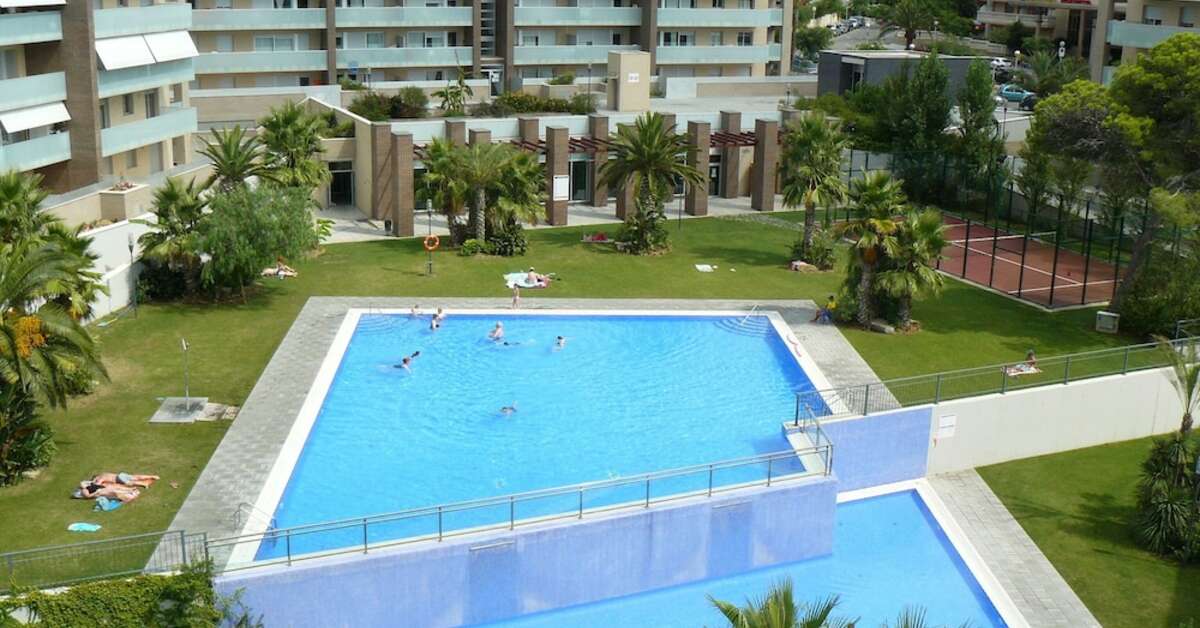 Een foto van het zwembad bij Appartementen Ibersol Spa Aqquaria