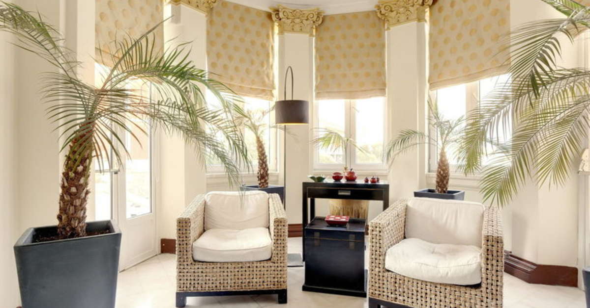 Een foto van het interieur van Hotel Inglaterra
