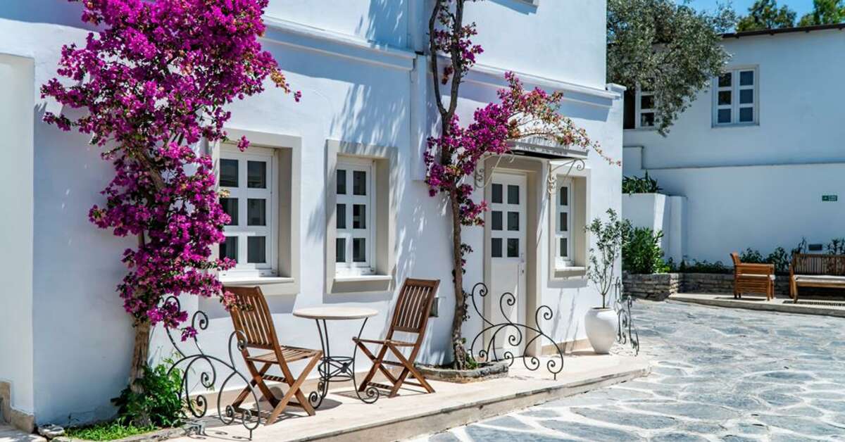 Een foto van het terras bij Manzara Boutique Hotel