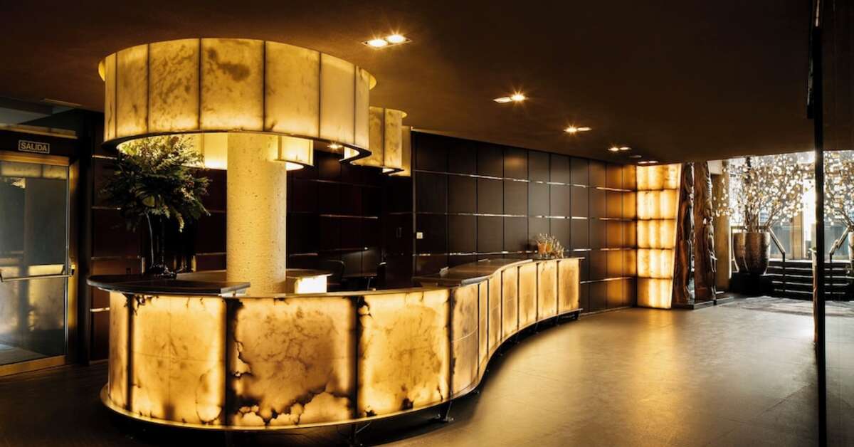 Een foto van het interieur van Hotel Urban