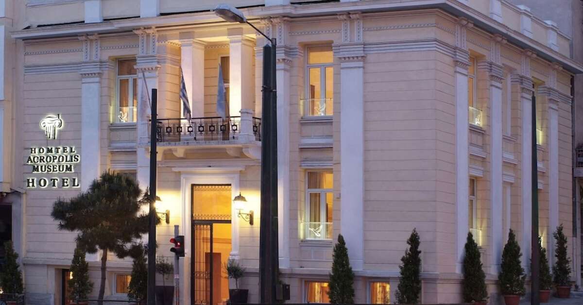 Ein Foto von der Außenansicht des Acropolis Museum Boutique Hotel