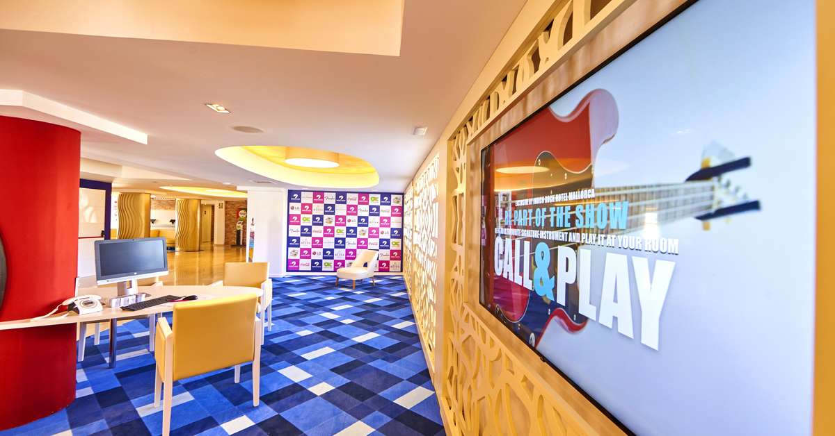 Een foto van het interieur van Indico Rock Hotel