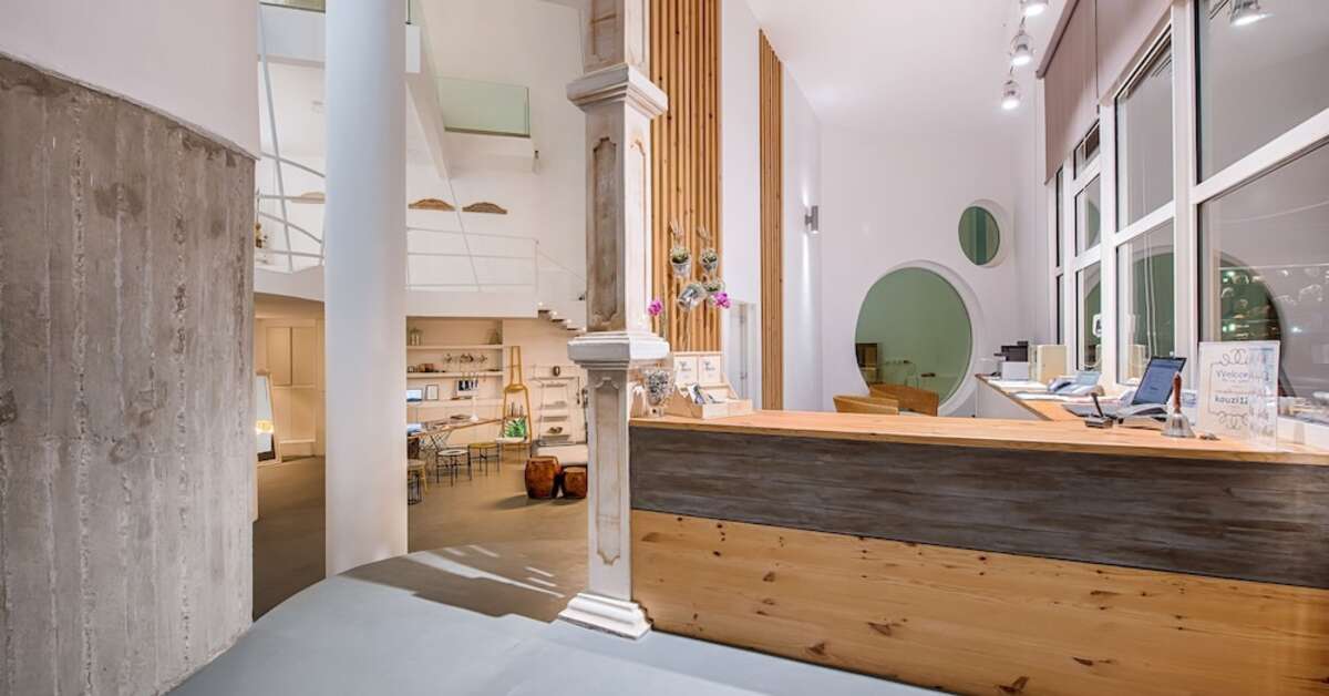 Een foto van het interieur van Kouros Exclusive Hotel