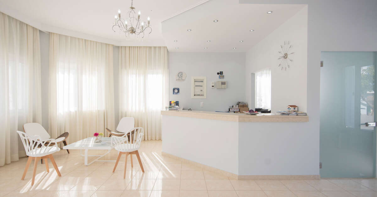 Een foto van het interieur van Hotel Defkalion
