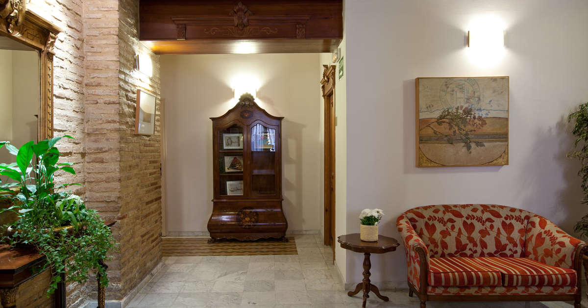 Een foto van het interieur van Hotel Ad Hoc Monumental