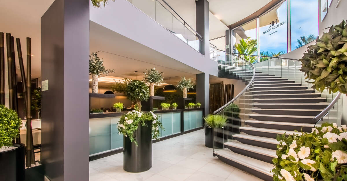 Een foto van het interieur van Hotel Da Rocha