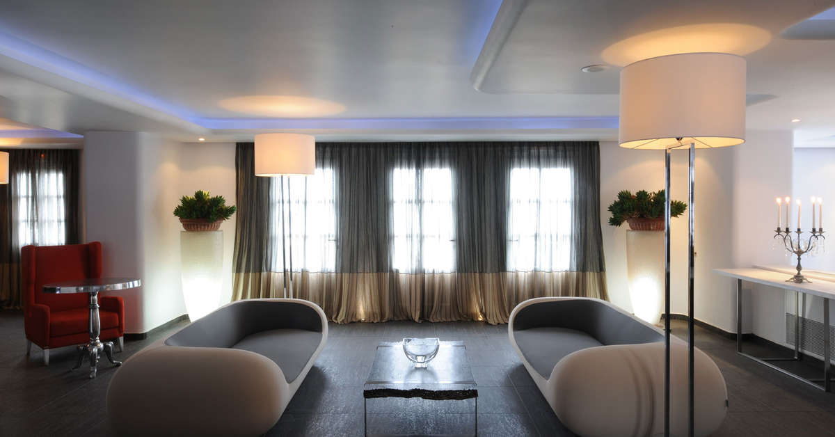 Een foto van het interieur van Aressana Spa Hotel & Suites