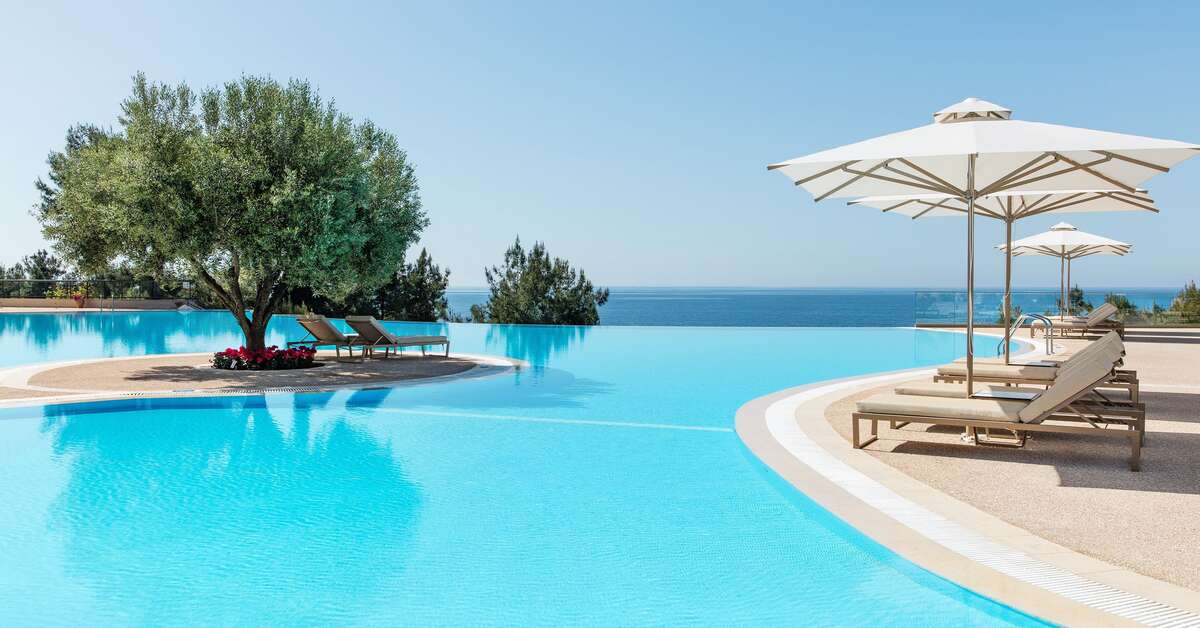 Ein Foto vom Pool im Ikos Oceania