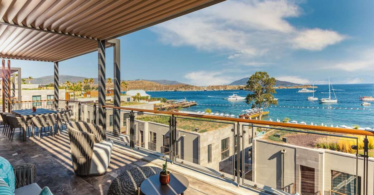 Een foto van het terras bij Kaya Palazzo Resort & Residence Le Chic Bodrum