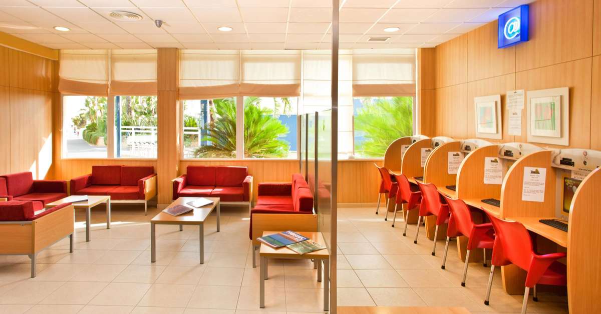 Een foto van het interieur van Appartementen Terralta