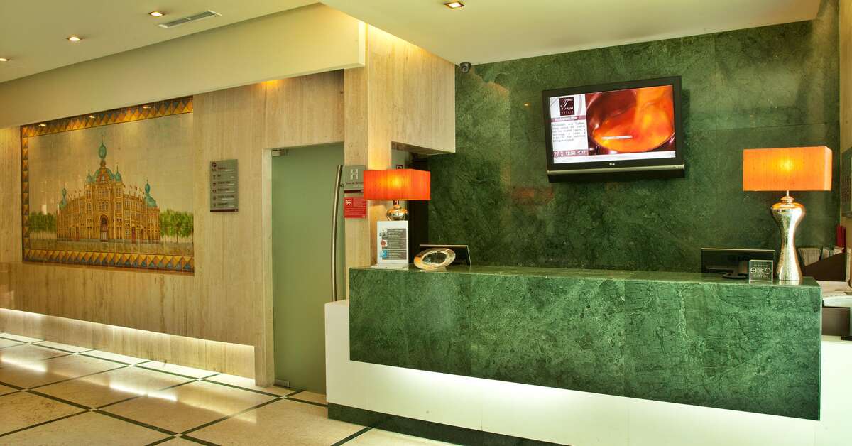 Een foto van het interieur van Turim Iberia Hotel