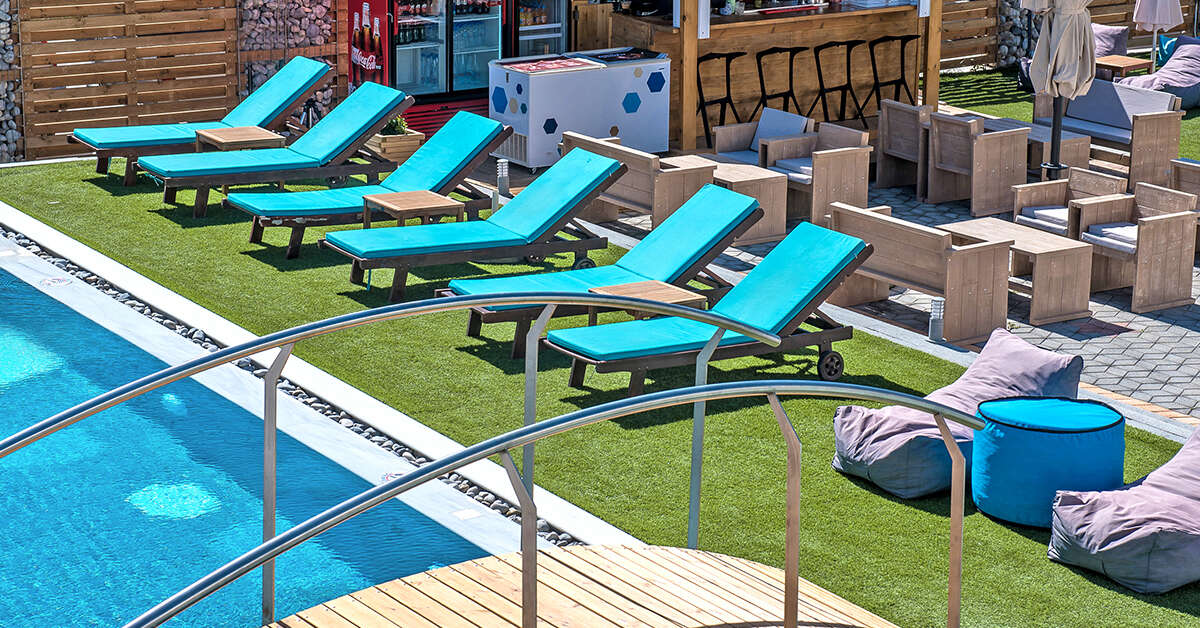 Ein Foto vom Pool im Enorme Infinity Beach