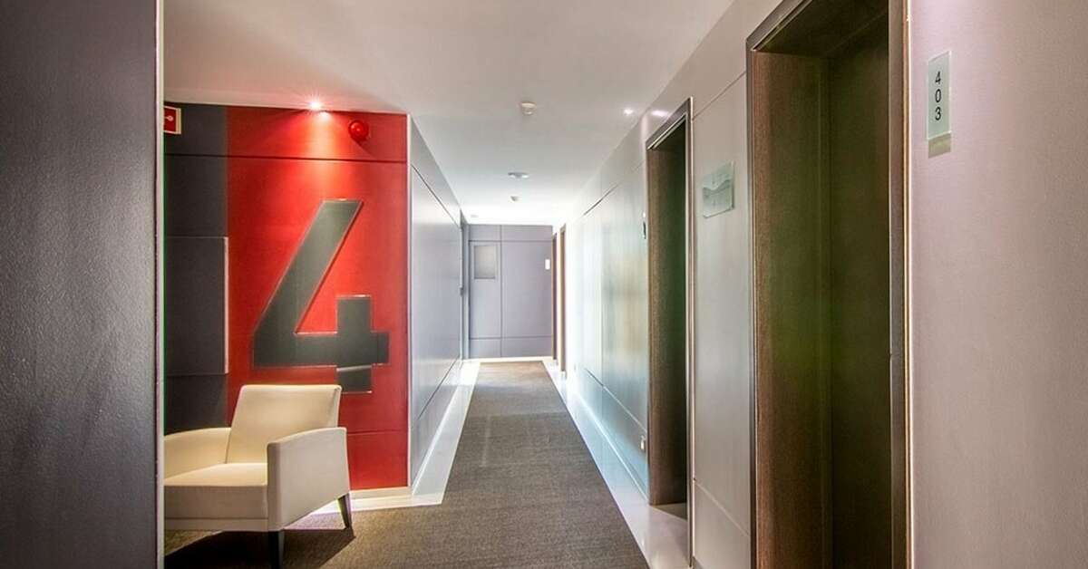 Een foto van het interieur van Hotel Da Rocha
