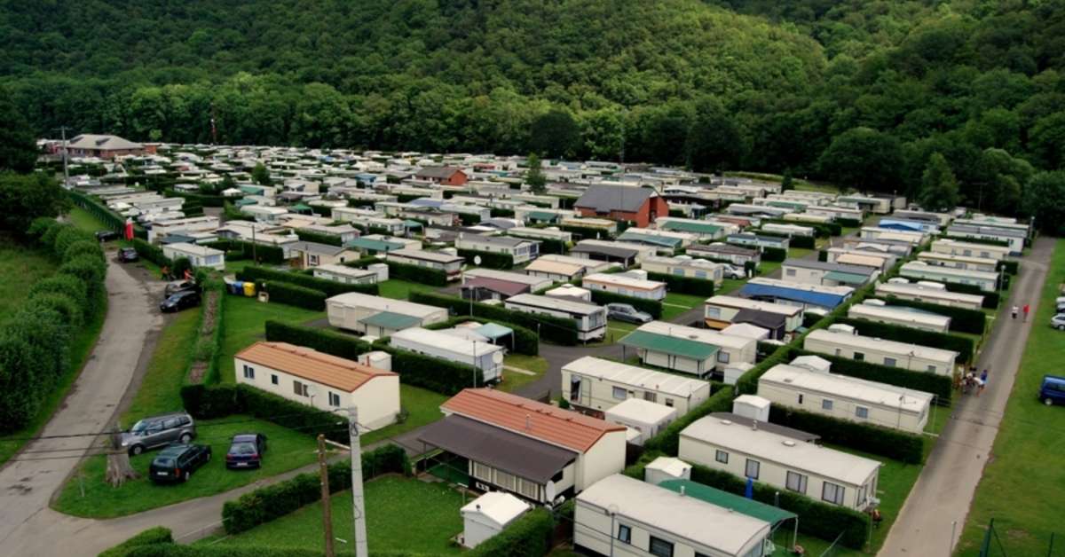 Een foto van een overzicht van Camping Colline de Rabais