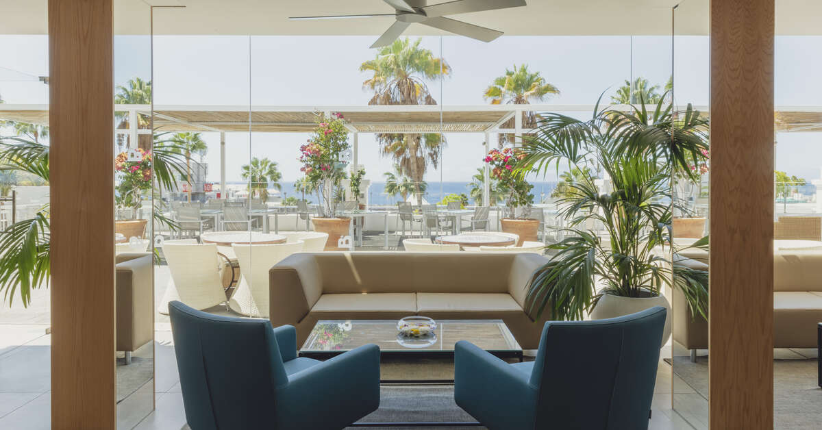 Een foto van het interieur van Flamingo Beach Mate