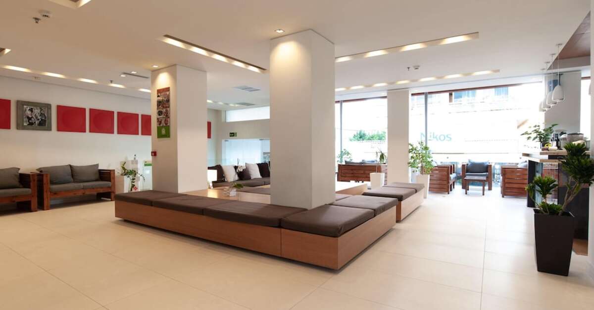 Een foto van het interieur van Atlantis City Hotel