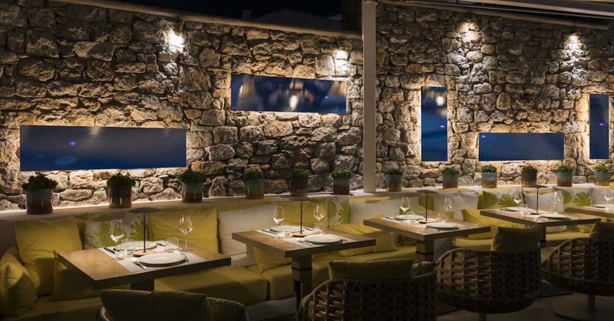 Ein Foto von den Einrichtungen im Myconian Korali Relais & Chateaux