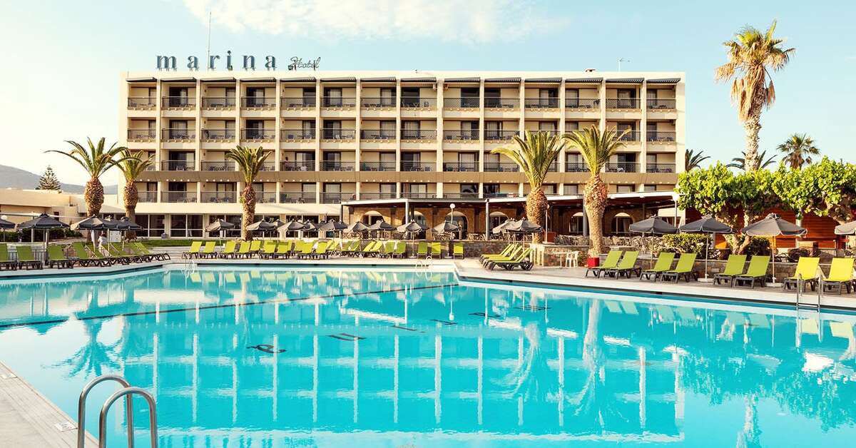 Een foto van het zwembad bij Sol by Melia Marina Beach Crete