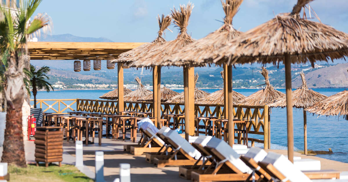 Ein Foto von der Terrasse im Pepper Sea Club Hotel