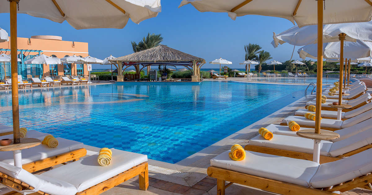 Een foto van een overzicht van The Chedi El Gouna