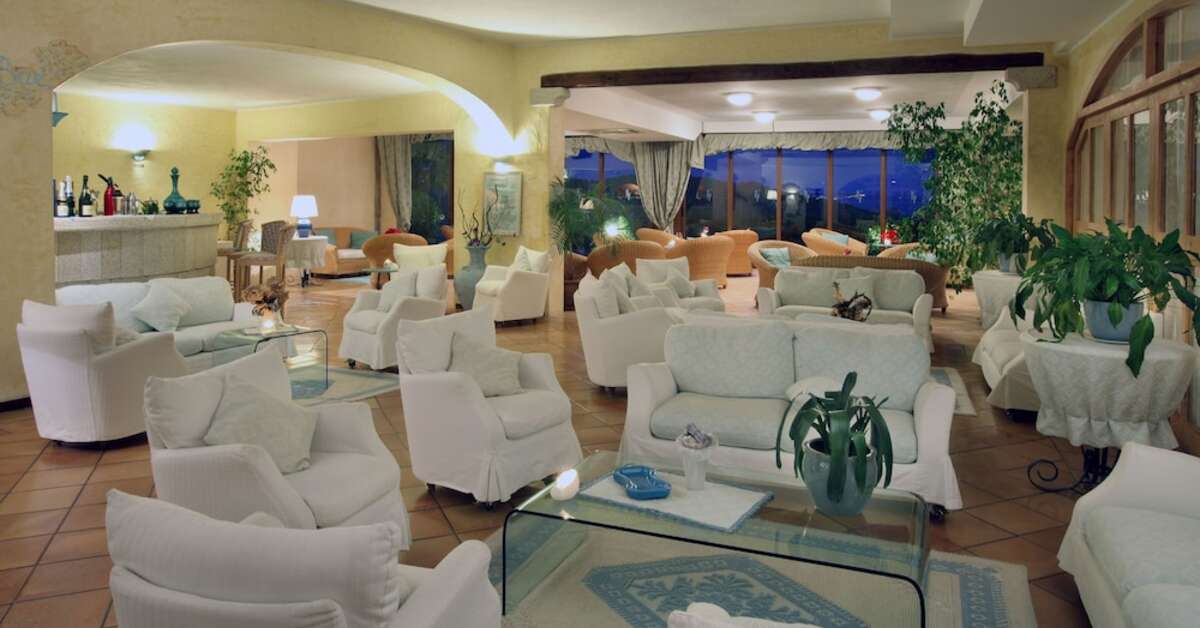 Een foto van het interieur van Hotel Pulicinu