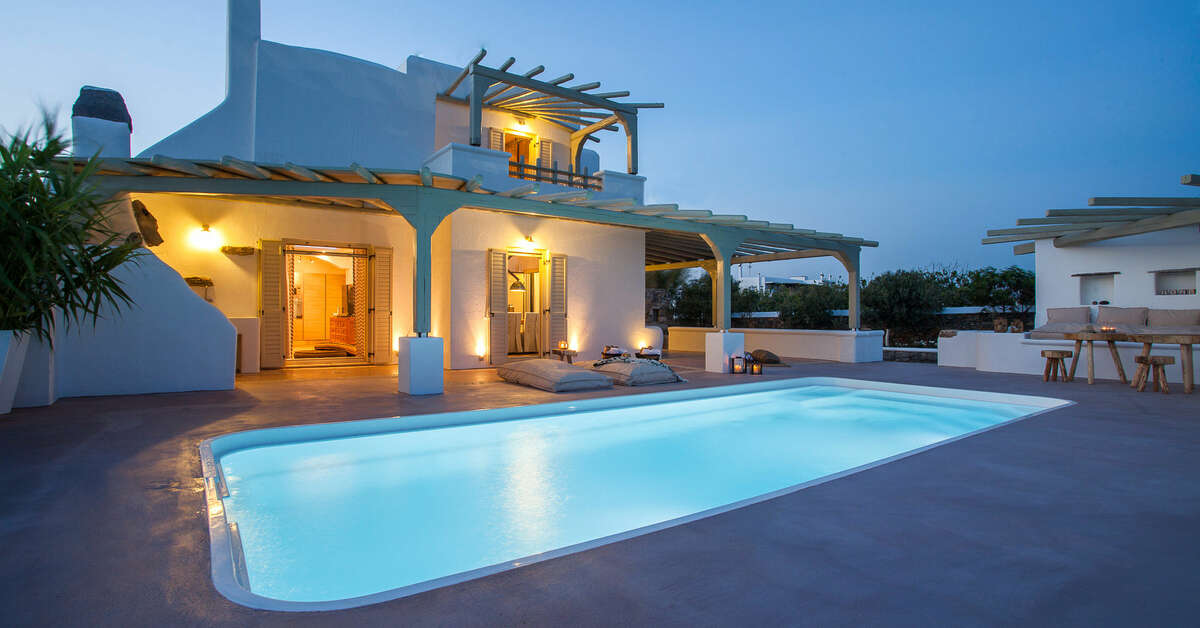 Een foto van het zwembad bij Olive Mykonos Villas