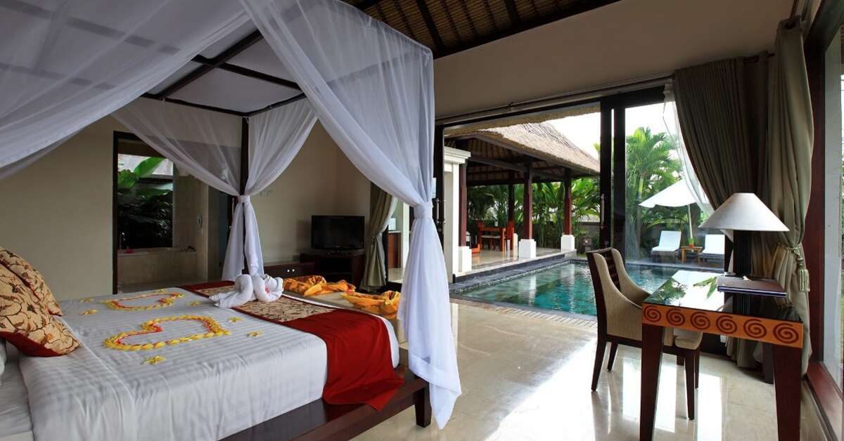 Een foto van een overzicht van Santi Mandala Villa & Spa