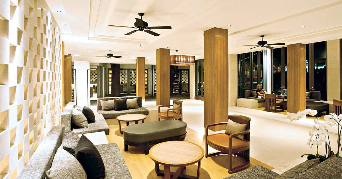 Een foto van het interieur van Woodlands Hotel & Resort