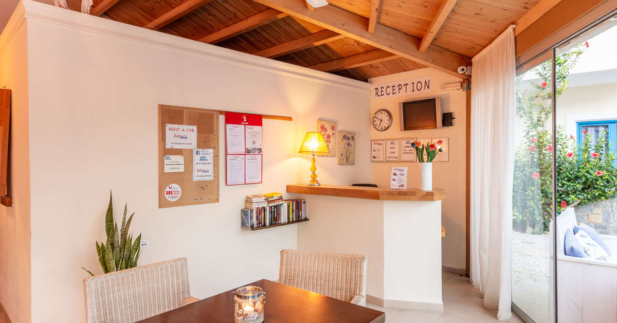 Een foto van het interieur van Nana Angela Appartementen