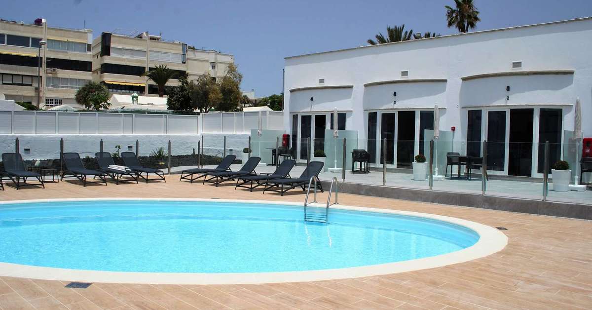 Een foto van het zwembad bij Bungalows Islas Paraiso