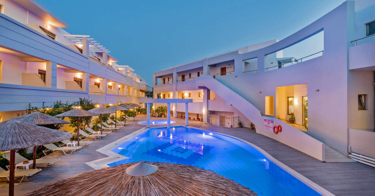 Ein Foto vom Pool im Delfina Boutique Hotel