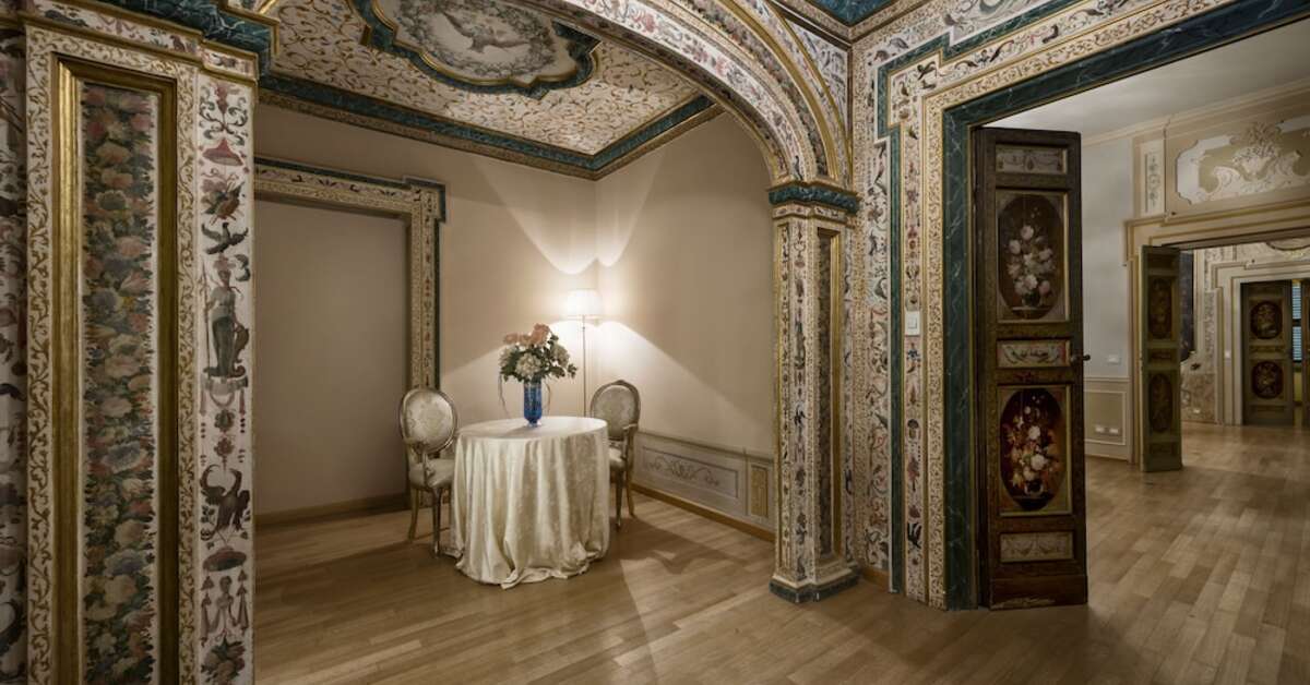 Een foto van het interieur van Posta Donini