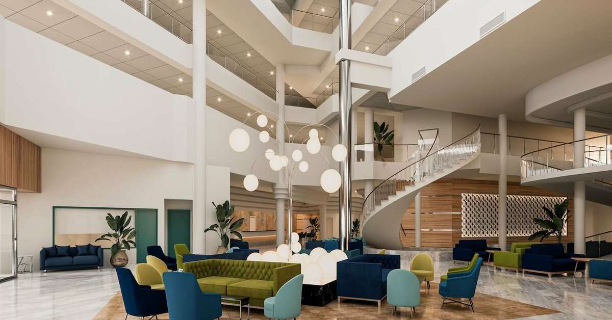 Een foto van het interieur van Alua Tenerife