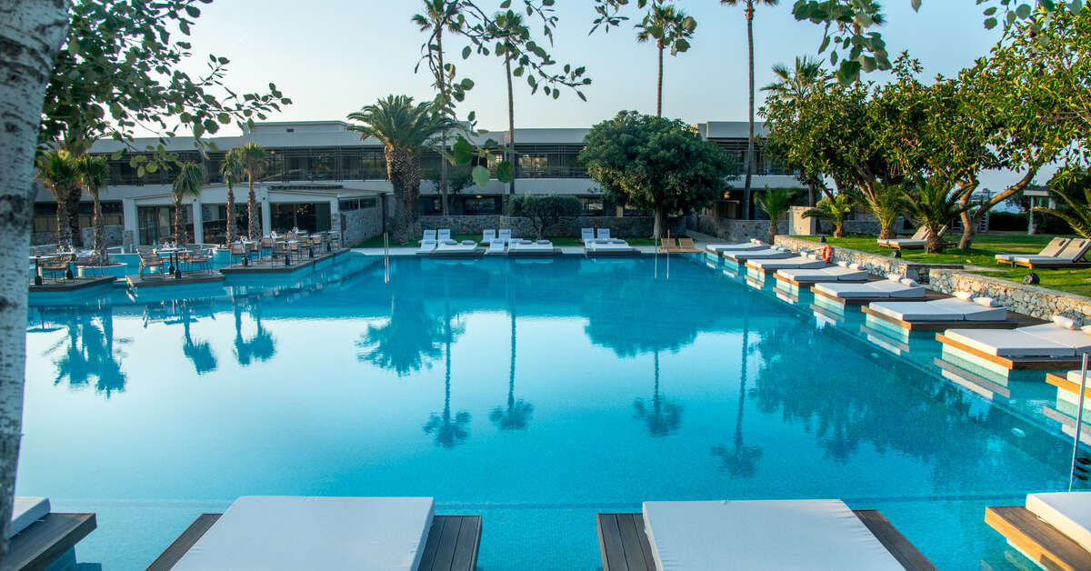 Een foto van het zwembad bij King Minos Retreat Resort & Spa