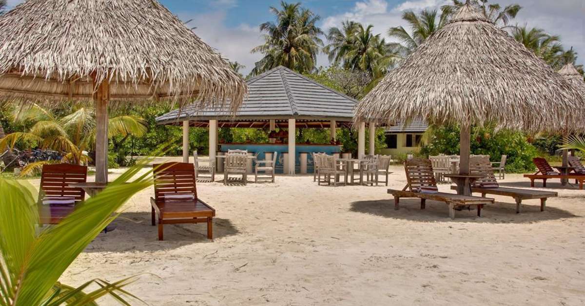 Een foto van het strand bij Villa Park Sun Island