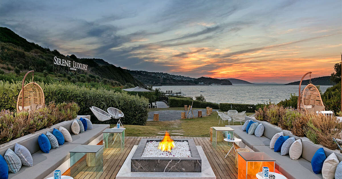 Een foto van het terras bij Sirene Luxury Bodrum